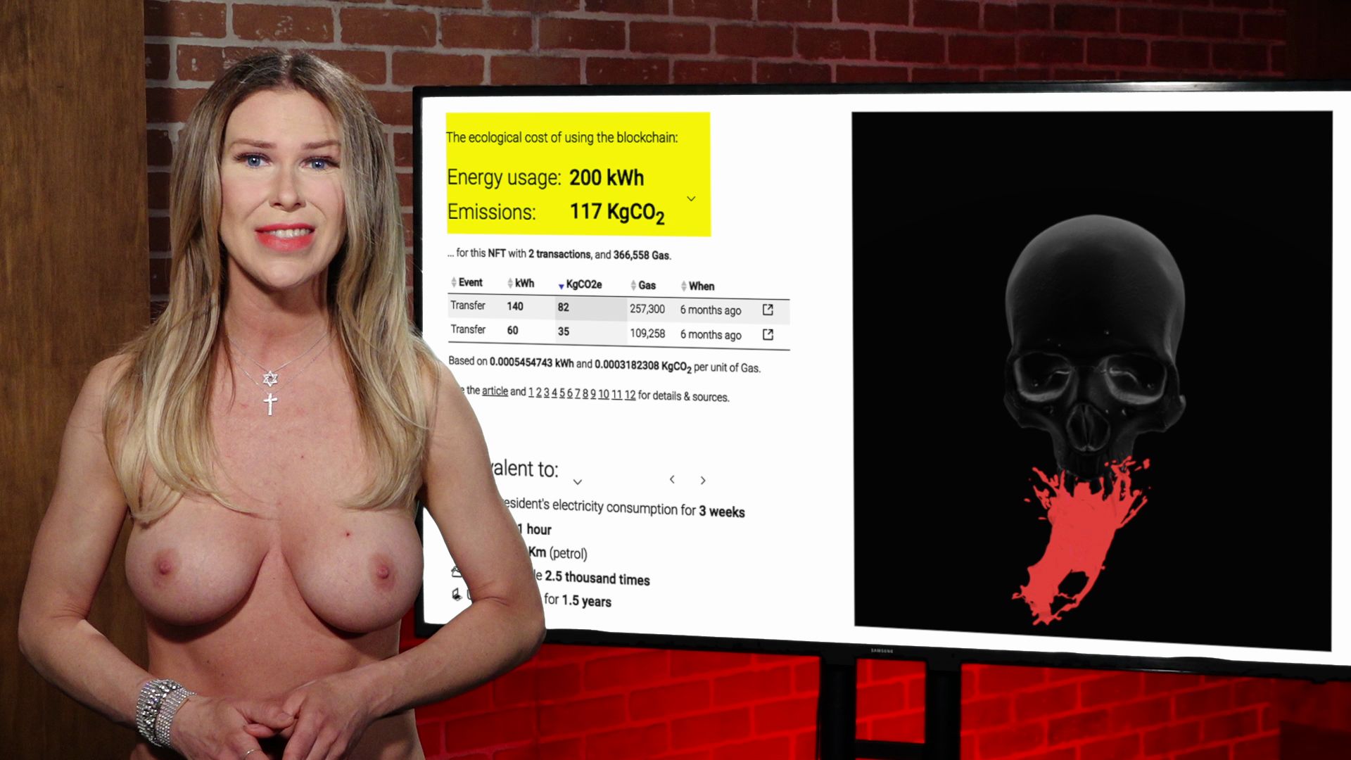 Whitney St. John In Naked Goes Pop